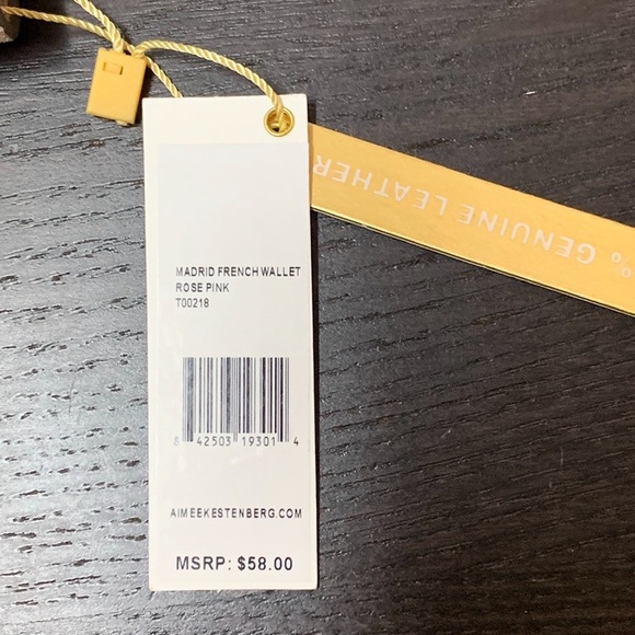 Aimee Kestenberg Madrid French Wallet - Rose Pink - Picture 4 of 5